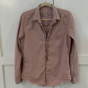 Frank & Eileen Dusty Rose cotton button down Shirt size L